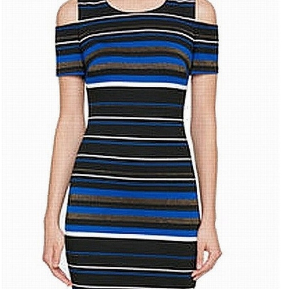 Tommy Hilfiger Cold shoulder Striped dress - sz 8